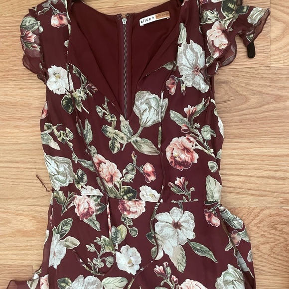 Alice and Olivia flutter sleeve ruffle dress - Picture 5 of 7